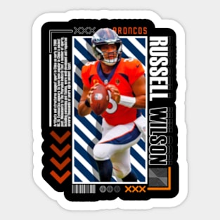 Russell Wilson Paper Poster Version 10 Sticker